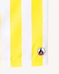 Kleding-JOTT Short De Bain Rayure Citron/Blanc Dov 6312 Stripe Lemon/White