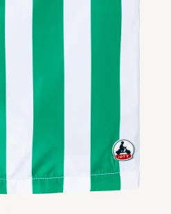 Kleding-JOTT Short De Bain Rayure Vert/Blanc Dov 2431 Stripe Poppy Green/White