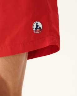 Kleding-JOTT Short De Bain Rouge Vif Biarritz 318 Fire Red