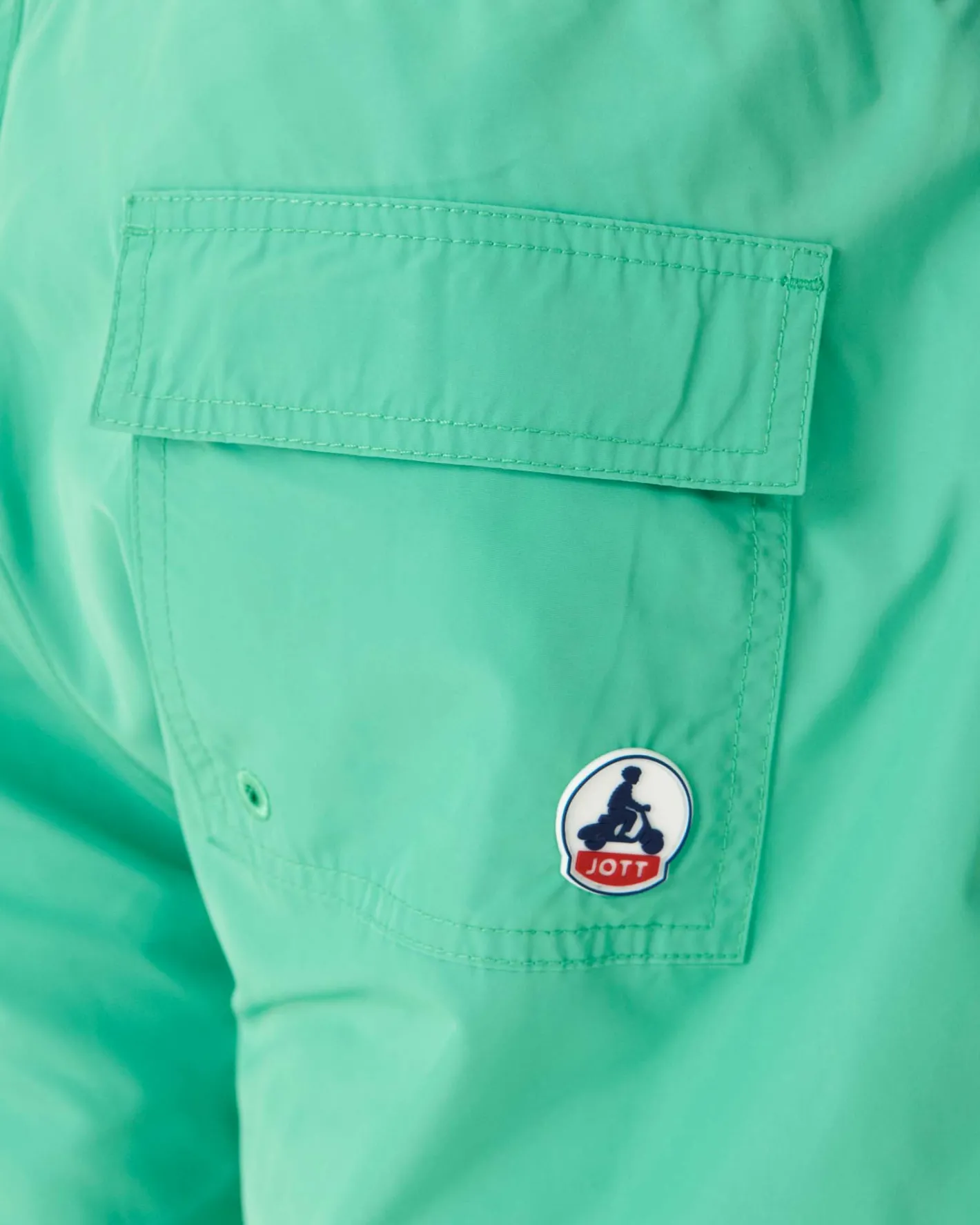 Kleding-JOTT Short De Bain Vert/Funday Blanc Biarritz 2432 Poppy Green /Funday White