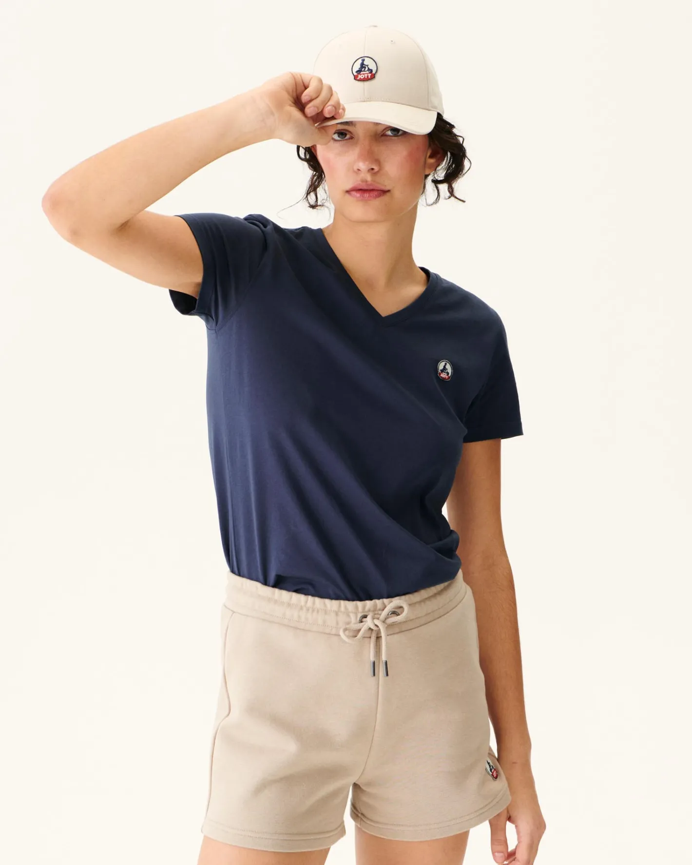 Kleding-JOTT Short En Coton Biologique Beige Barcelona 804 Beige