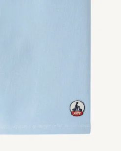 Kleding-JOTT Short Homme En Coton Biologique Bleu Clair Medellin 180 Soft Blue