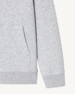 Kleding-JOTT Sweat A Capuche Enfant En Coton Biologique Gris Chine Tijuana 514 Gris Chine