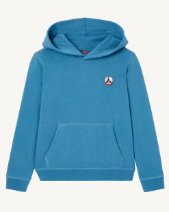 Kleding-JOTT Sweat A Capuche Enfant En Coton Biologique Bleu Jeans Bilbao 140 Blue Jeans