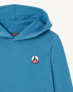 Kleding-JOTT Sweat A Capuche Enfant En Coton Biologique Bleu Jeans Bilbao 140 Blue Jeans