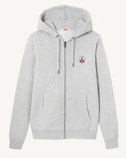 Kleding-JOTT Sweat A Capuche Femme En Coton Biologique Gris Chine Oaxaca 514 Gris Chine