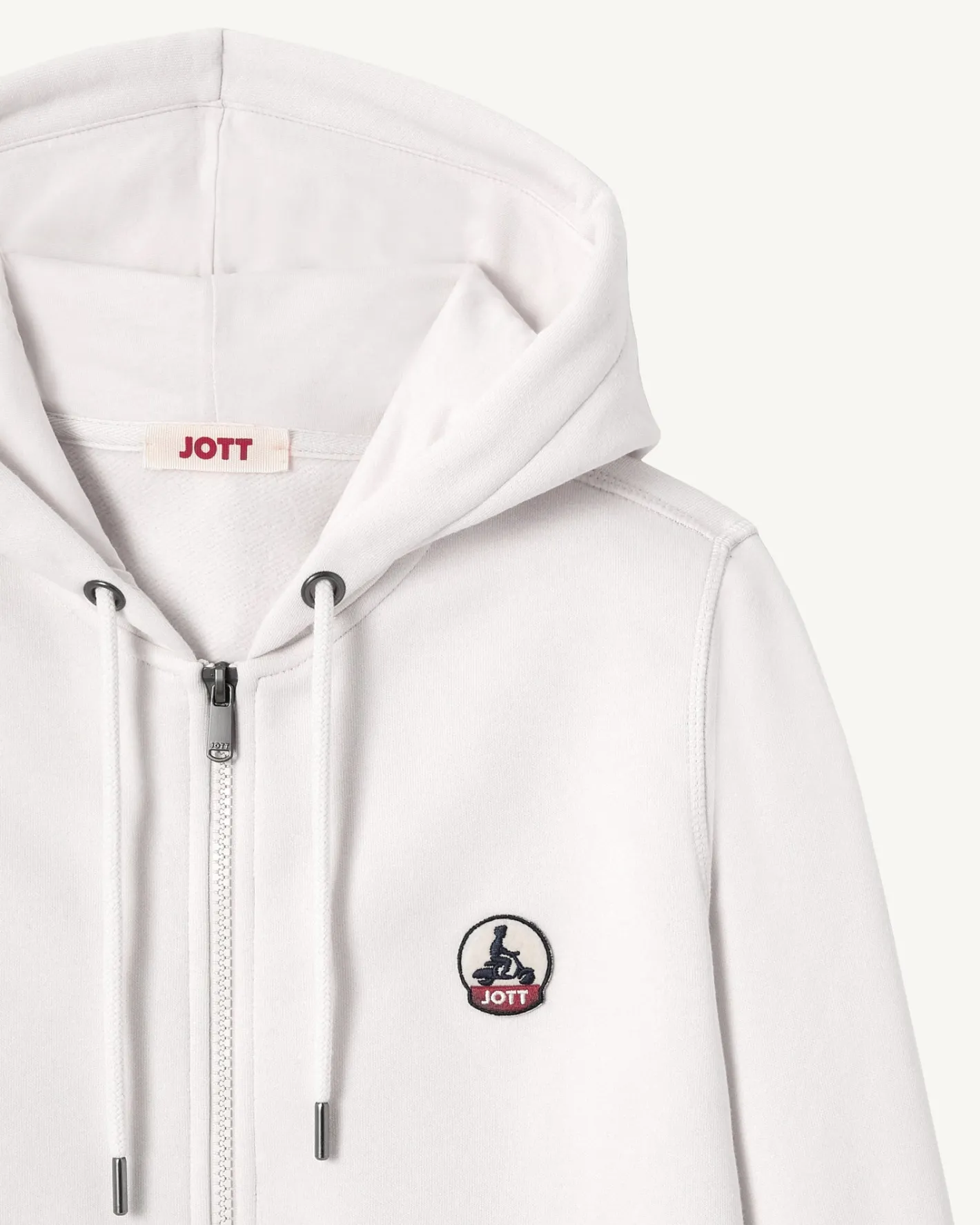 Kleding-JOTT Sweat A Capuche Femme En Coton Biologique Blanc Oaxaca 901 Blanc