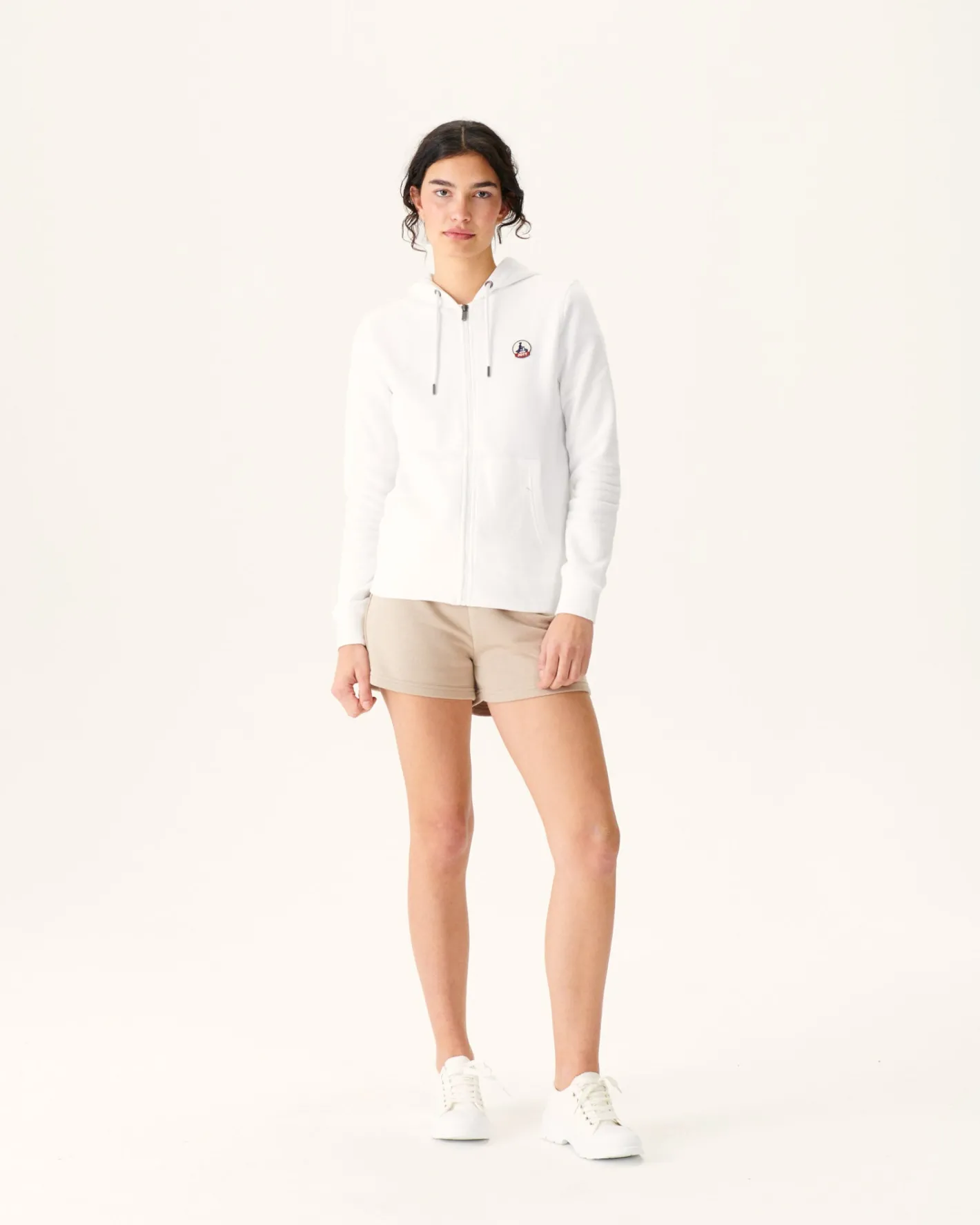 Kleding-JOTT Sweat A Capuche Femme En Coton Biologique Blanc Oaxaca 901 Blanc