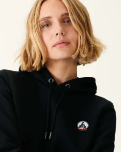 Kleding-JOTT Sweat A Capuche Femme En Coton Biologique Noir Livia 999 Black