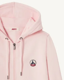 Kleding-JOTT Sweat A Capuche Femme En Coton Biologique Rose Clair Oaxaca 463 Soft Pink