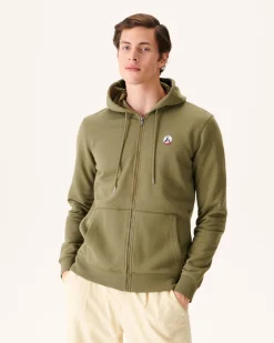Kleding-JOTT Sweat A Capuche Homme En Coton Biologique Army Mexico 255 Army