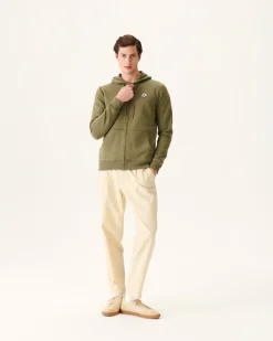 Kleding-JOTT Sweat A Capuche Homme En Coton Biologique Army Mexico 255 Army