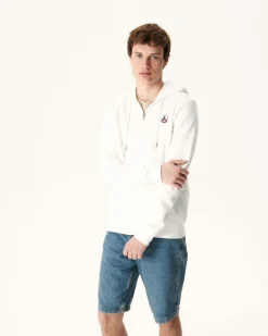 Kleding-JOTT Sweat A Capuche Homme En Coton Biologique Blanc Mexico 901 Blanc
