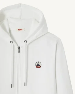 Kleding-JOTT Sweat A Capuche Homme En Coton Biologique Blanc Mexico 901 Blanc
