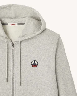 Kleding-JOTT Sweat A Capuche Homme Gris Chine Mexico 514 Gris Chine