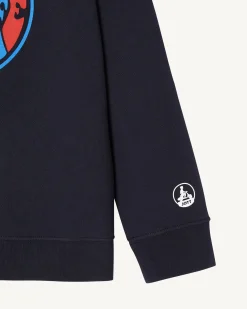 Kleding-JOTT Sweat En Coton Biologique Marine Enfant Catalan 104 Navy