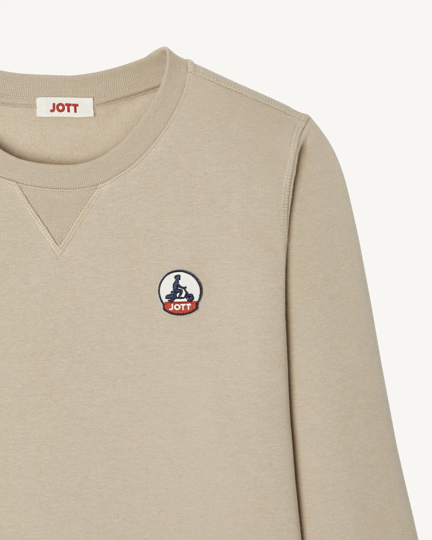 Kleding-JOTT Sweat En Coton Biologique Beige Elvas 804 Beige