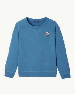 Kleding-JOTT Sweat Enfant En Coton Biologique Bleu Jeans Barcelos 140 Blue Jeans