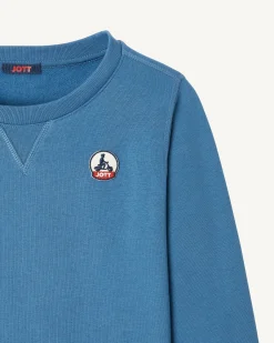 Kleding-JOTT Sweat Enfant En Coton Biologique Bleu Jeans Barcelos 140 Blue Jeans