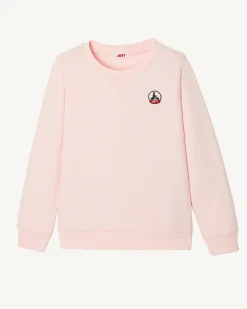 Kleding-JOTT Sweat Enfant En Coton Biologique Rose Clair Barcelos 463 Soft Pink