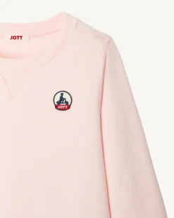 Kleding-JOTT Sweat Enfant En Coton Biologique Rose Clair Barcelos 463 Soft Pink