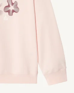 Kleding-JOTT Sweat Fleuri Femme En Coton Biologique Rose Clair Medina 463 Soft Pink