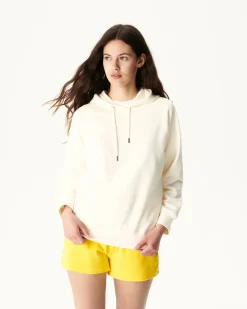 Kleding-JOTT Sweat Molleton A Capuche Femme En Coton Biologique Ecru Monteria 895 Off-White
