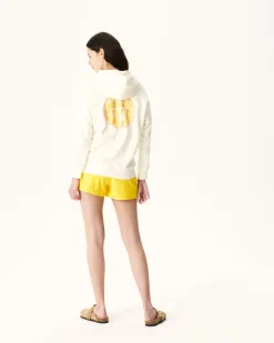 Kleding-JOTT Sweat Molleton A Capuche Femme En Coton Biologique Ecru Monteria 895 Off-White