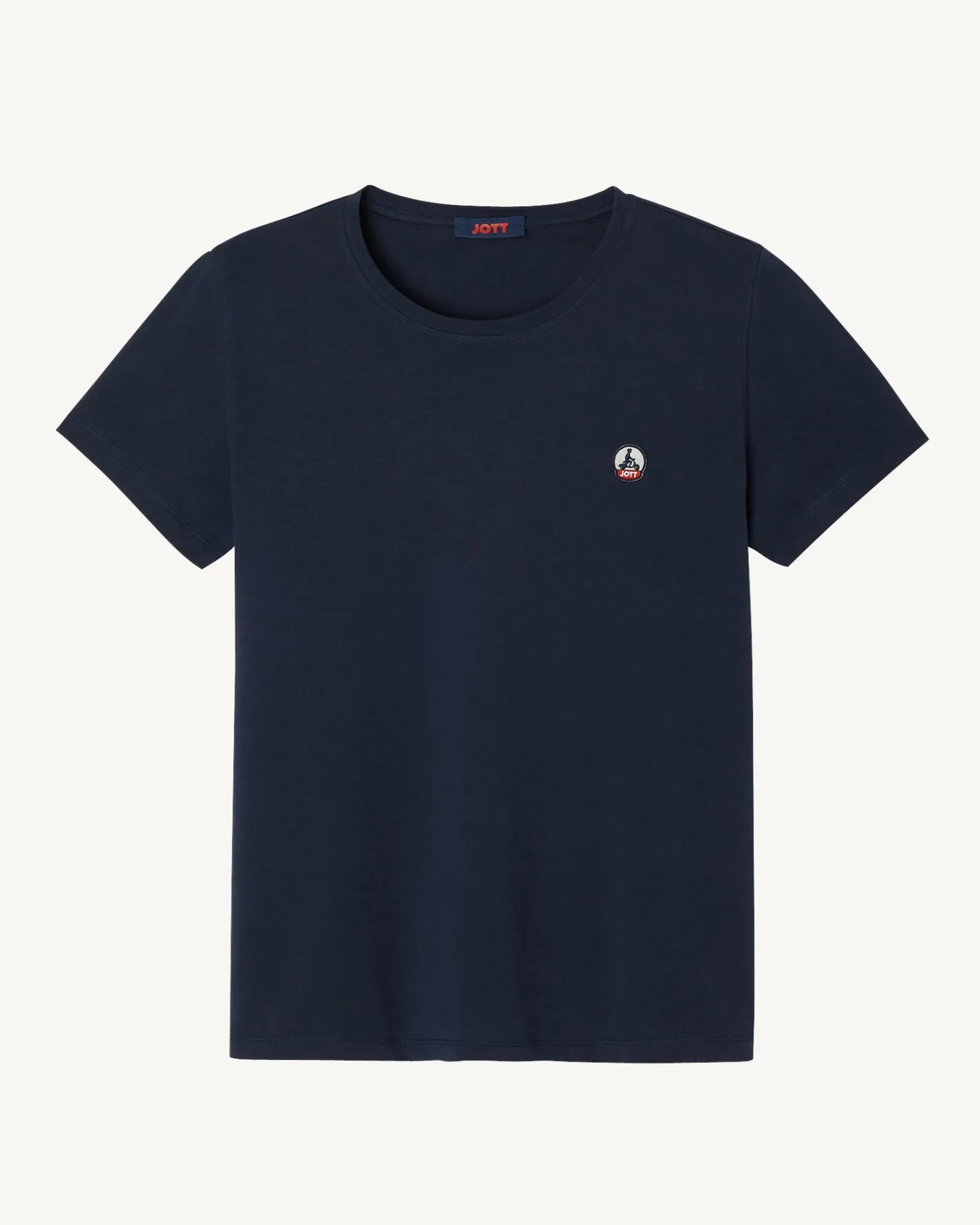Kleding-JOTT T-Shirt A Col Rond Femme En Coton Biologique Marine Rosas 104 Navy