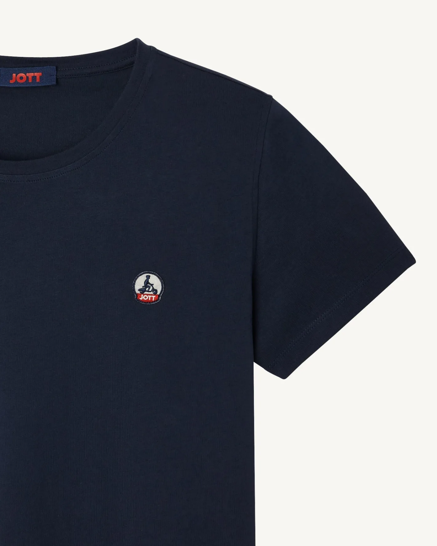 Kleding-JOTT T-Shirt A Col Rond Femme En Coton Biologique Marine Rosas 104 Navy