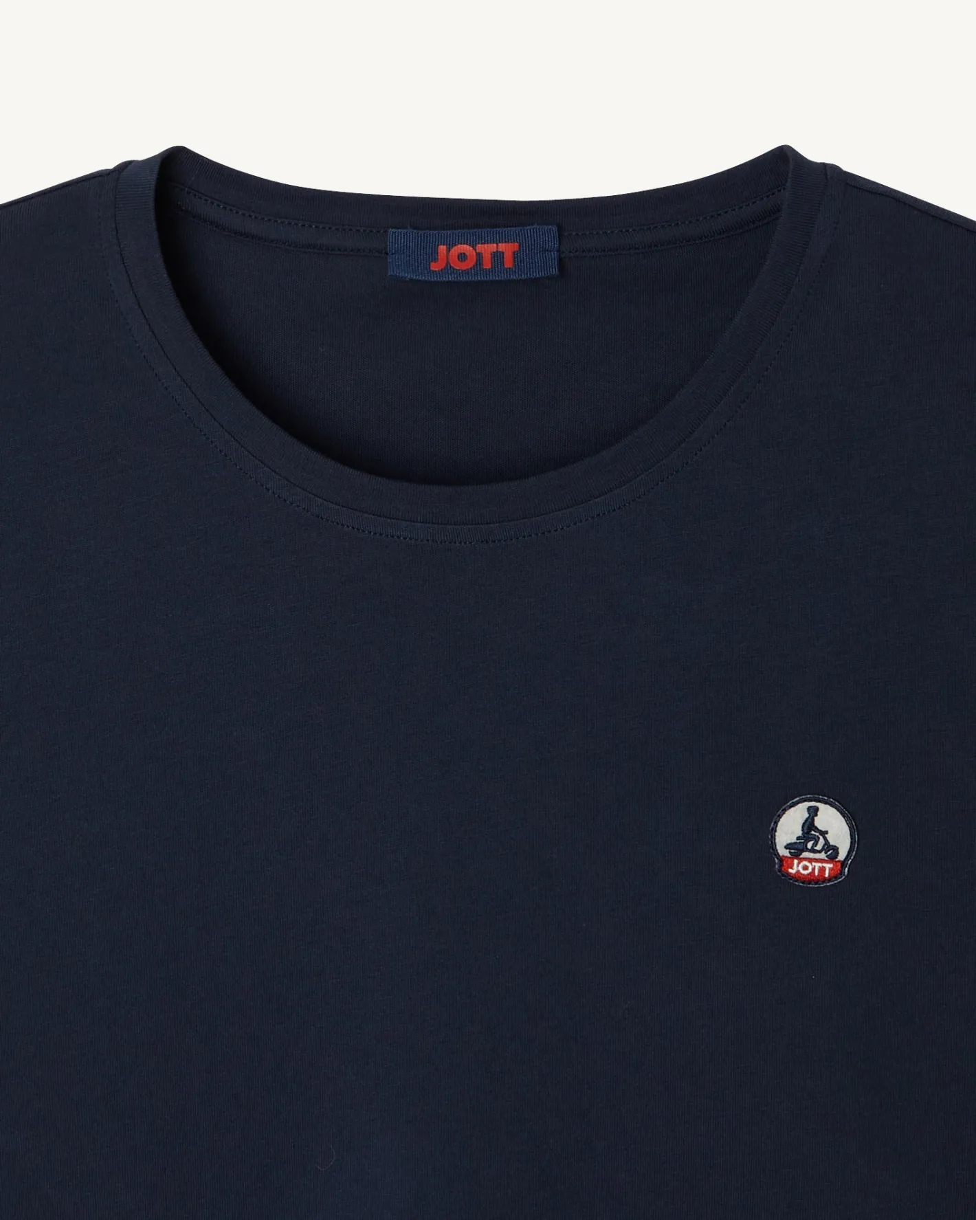Kleding-JOTT T-Shirt A Col Rond Femme En Coton Biologique Marine Rosas 104 Navy