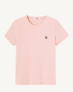 Kleding-JOTT T-Shirt A Col Rond Femme En Coton Biologique Rose Clair Rosas 463 Soft Pink