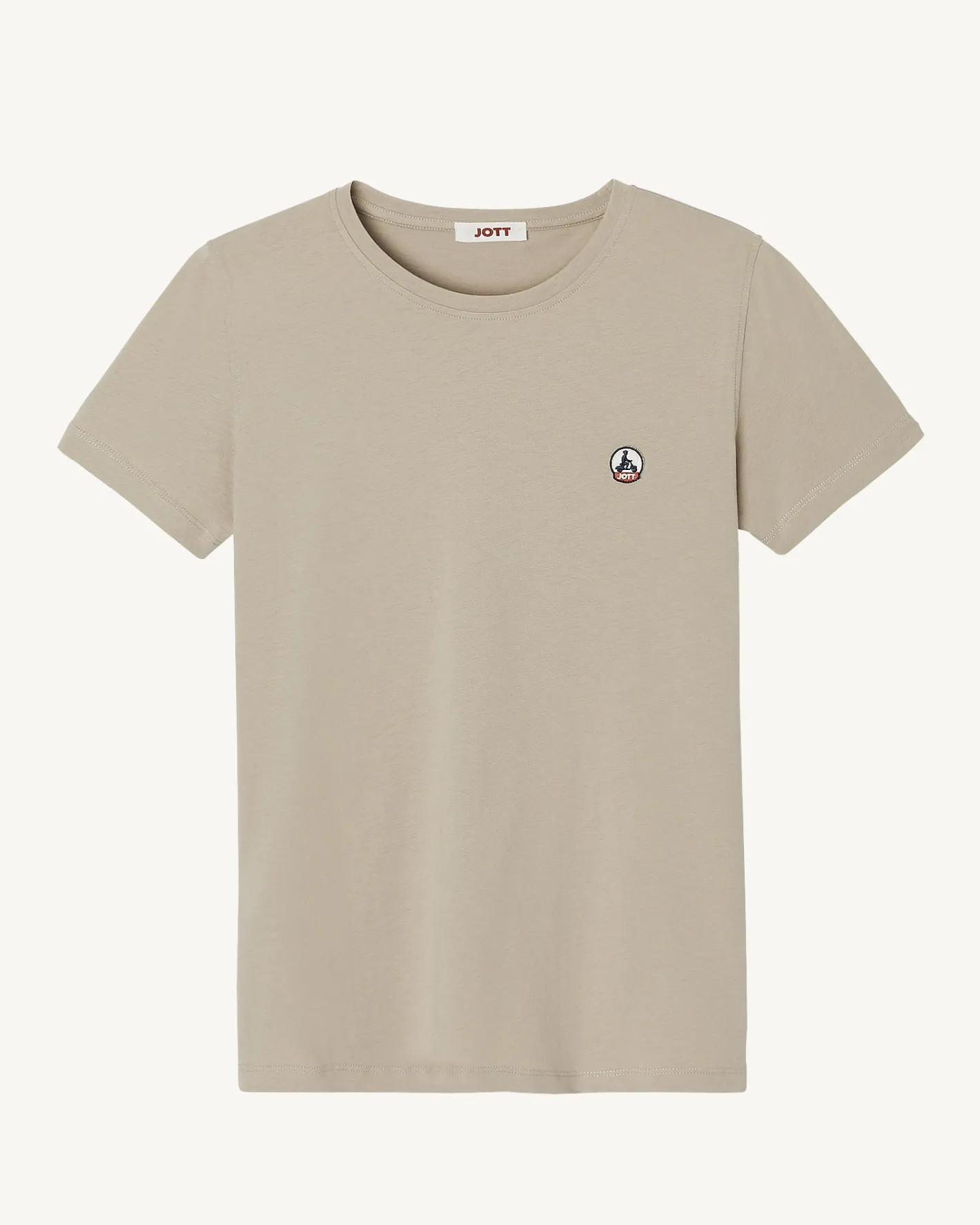 Kleding-JOTT T-Shirt A Col Rond Femme En Coton Biologique Beige Rosas 804 Beige