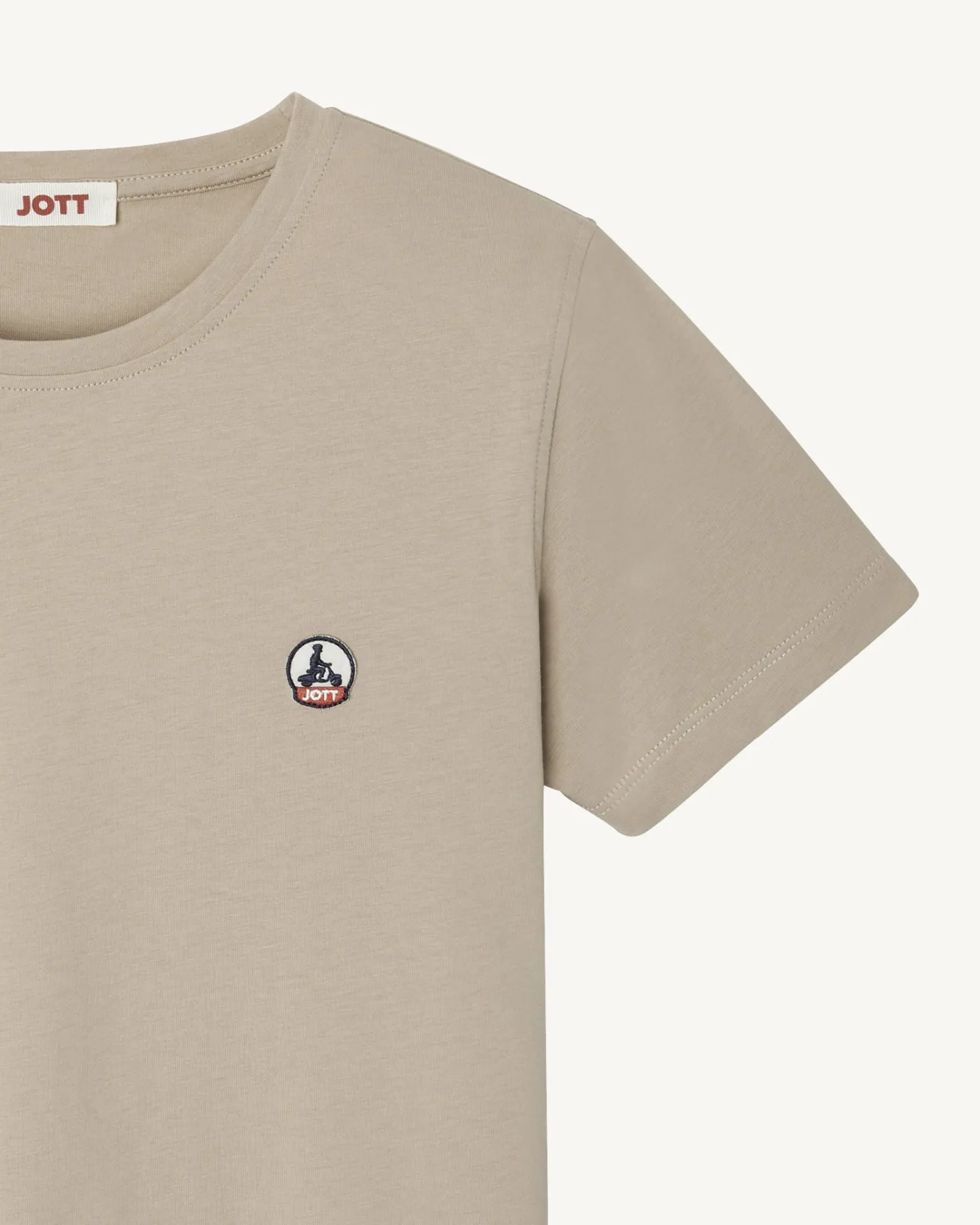 Kleding-JOTT T-Shirt A Col Rond Femme En Coton Biologique Beige Rosas 804 Beige