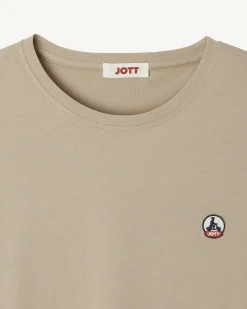 Kleding-JOTT T-Shirt A Col Rond Femme En Coton Biologique Beige Rosas 804 Beige
