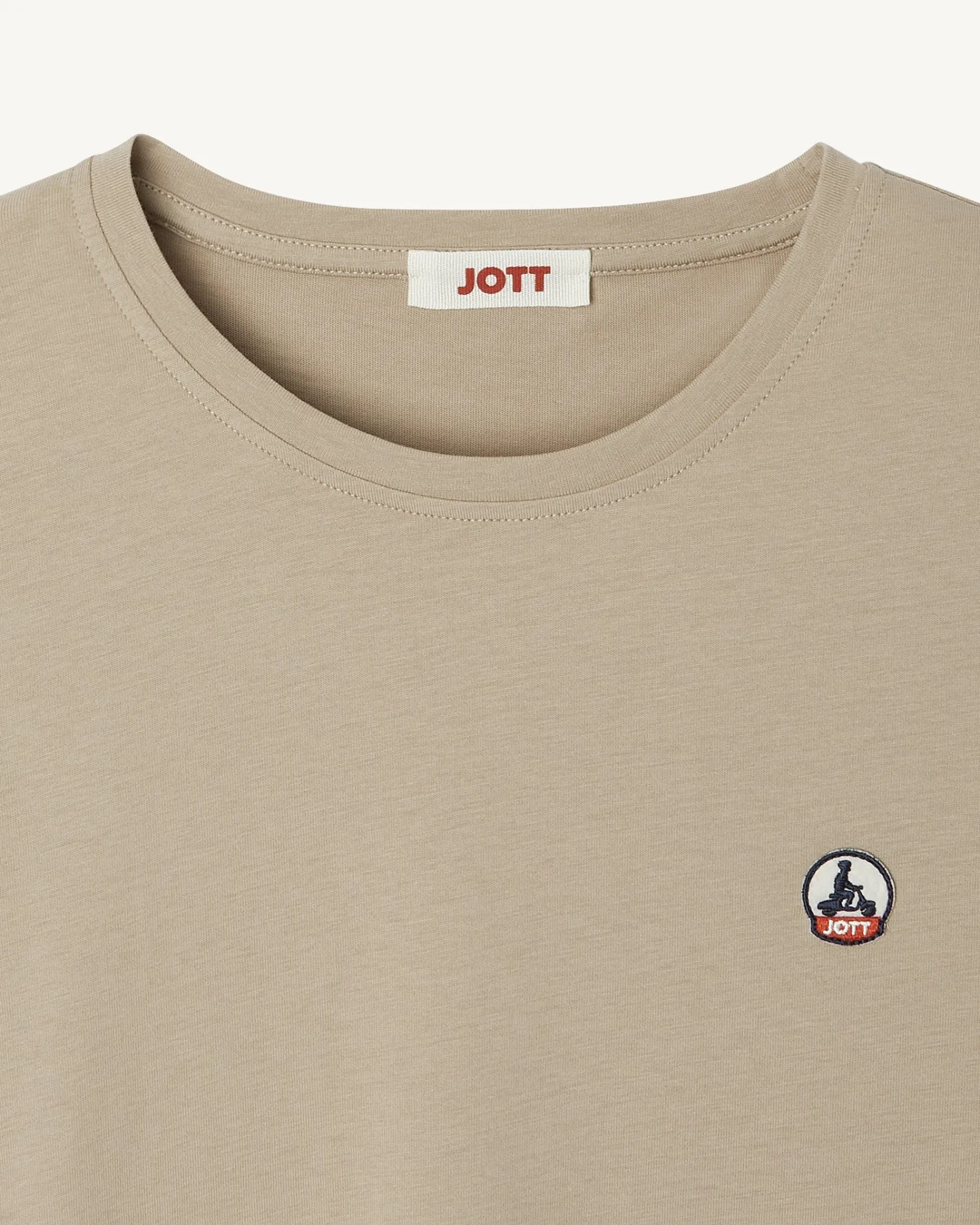 Kleding-JOTT T-Shirt A Col Rond Femme En Coton Biologique Beige Rosas 804 Beige