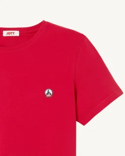 Kleding-JOTT T-Shirt Homme En Coton Biologique Rouge Pietro 300 Red