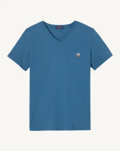Kleding-JOTT T-Shirt Homme En Coton Biologique Bleu Jeans Benito 140 Blue Jeans