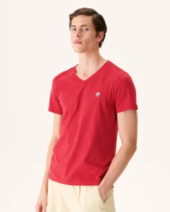 Kleding-JOTT T-Shirt Homme En Coton Biologique Rouge Benito 300 Red