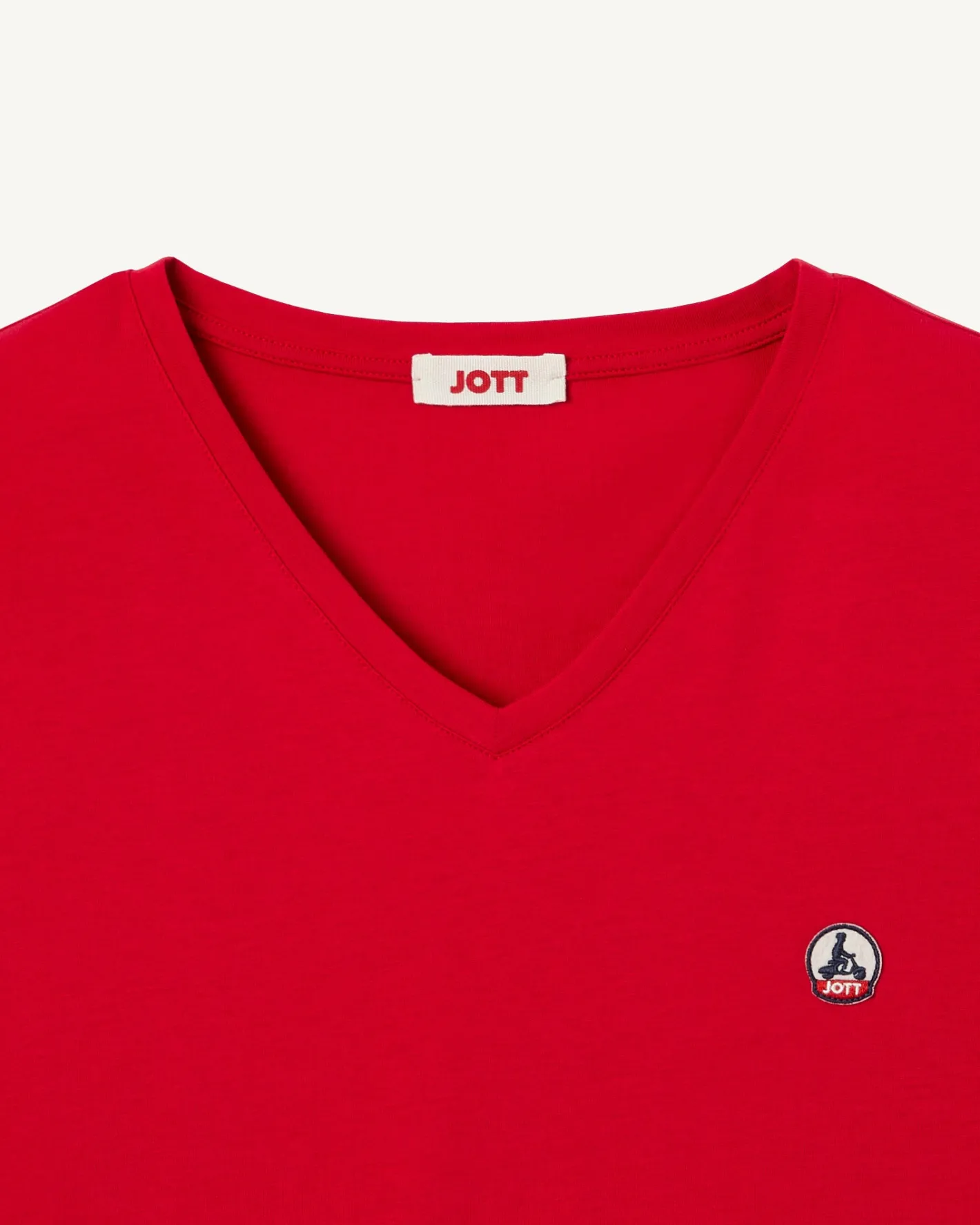 Kleding-JOTT T-Shirt Homme En Coton Biologique Rouge Benito 300 Red