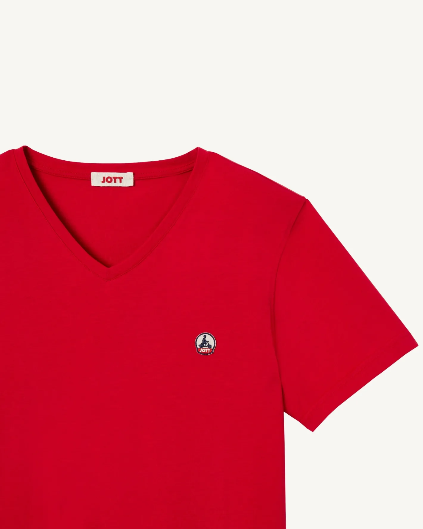 Kleding-JOTT T-Shirt Homme En Coton Biologique Rouge Benito 300 Red