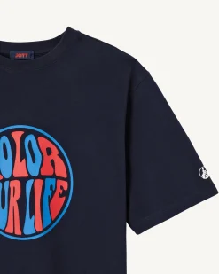 Kleding-JOTT T-Shirt Homme En Coton Biologique Marine Leo 104 Navy