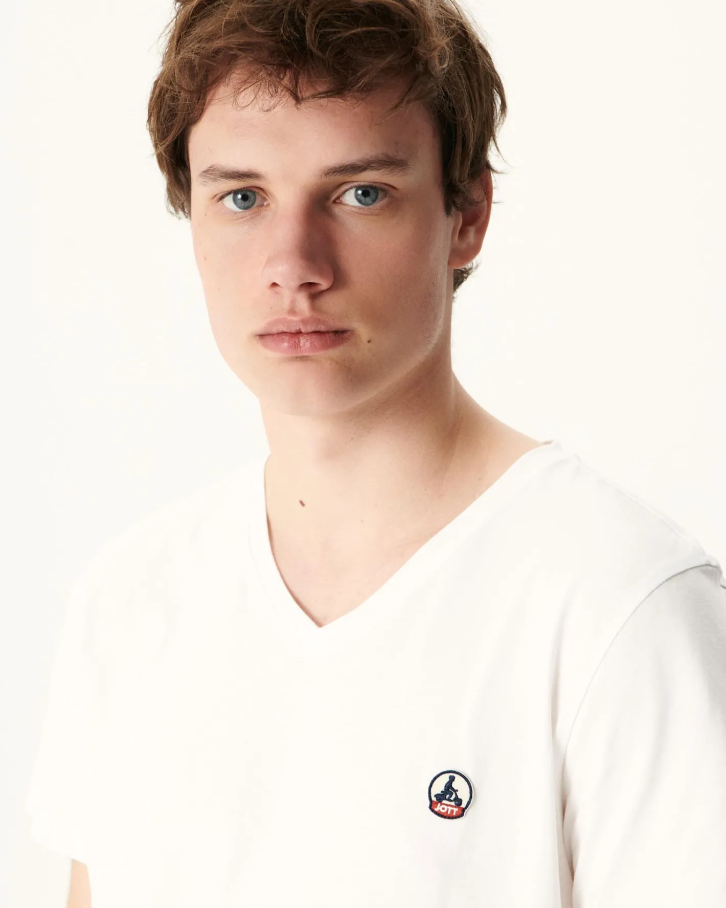 Kleding-JOTT T-Shirt Homme En Coton Biologique Blanc Benito 901 Blanc