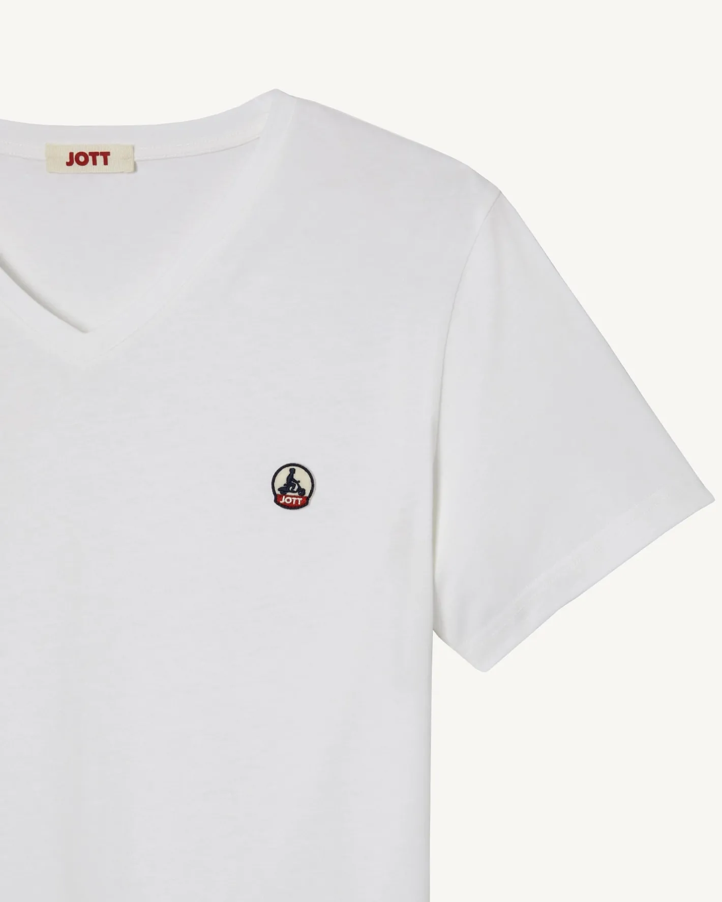 Kleding-JOTT T-Shirt Homme En Coton Biologique Blanc Benito 901 Blanc