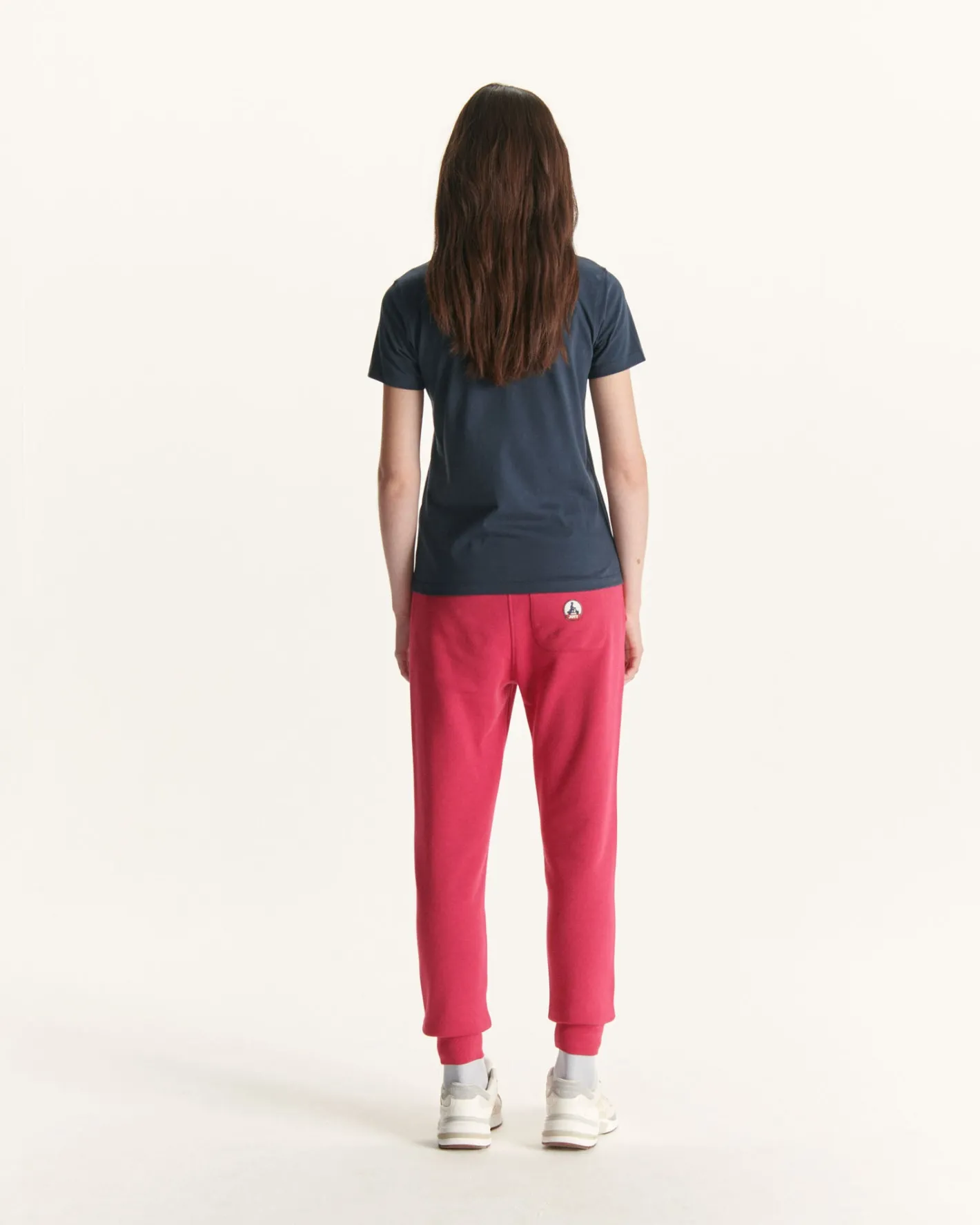 Kleding-JOTT T-Shirt Uni Col V Femme En Coton Biologique Marine Cancun 104 Navy