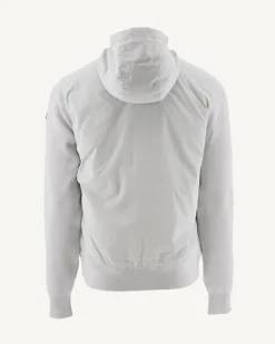 Donzen Jassen & Jacks-JOTT Veste A Capuche Bi-Matiere Gris Clair Bardenas 532 Soft Grey