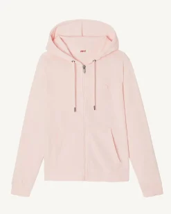 Kleding-JOTT Veste Zipee Eponge Rose Clair Corail 463 Soft Pink