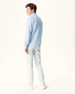 Kleding-JOTT Veste Zipee Homme En Coton Biologique Bleu Clair Craig 180 Soft Blue