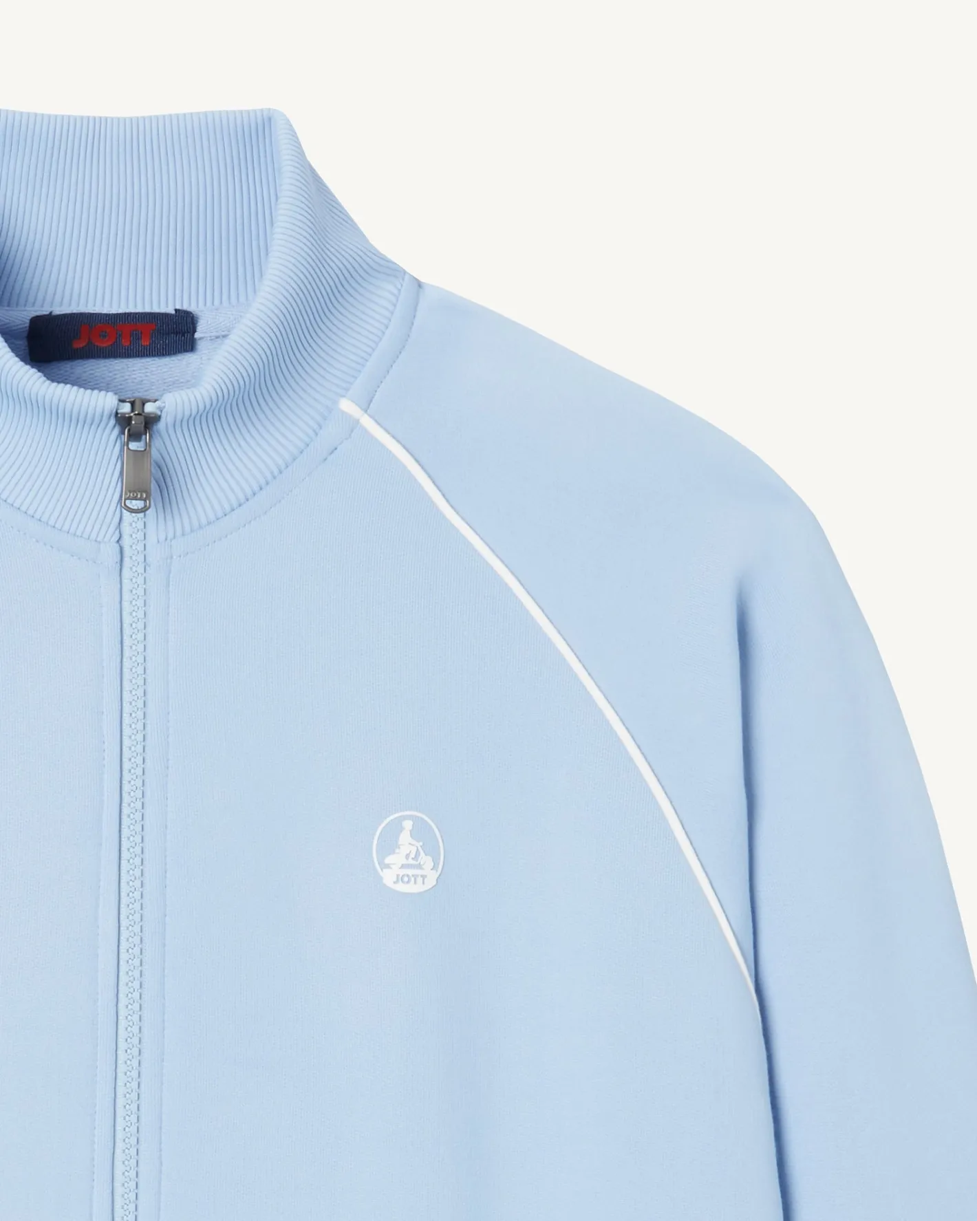 Kleding-JOTT Veste Zipee Homme En Coton Biologique Bleu Clair Craig 180 Soft Blue