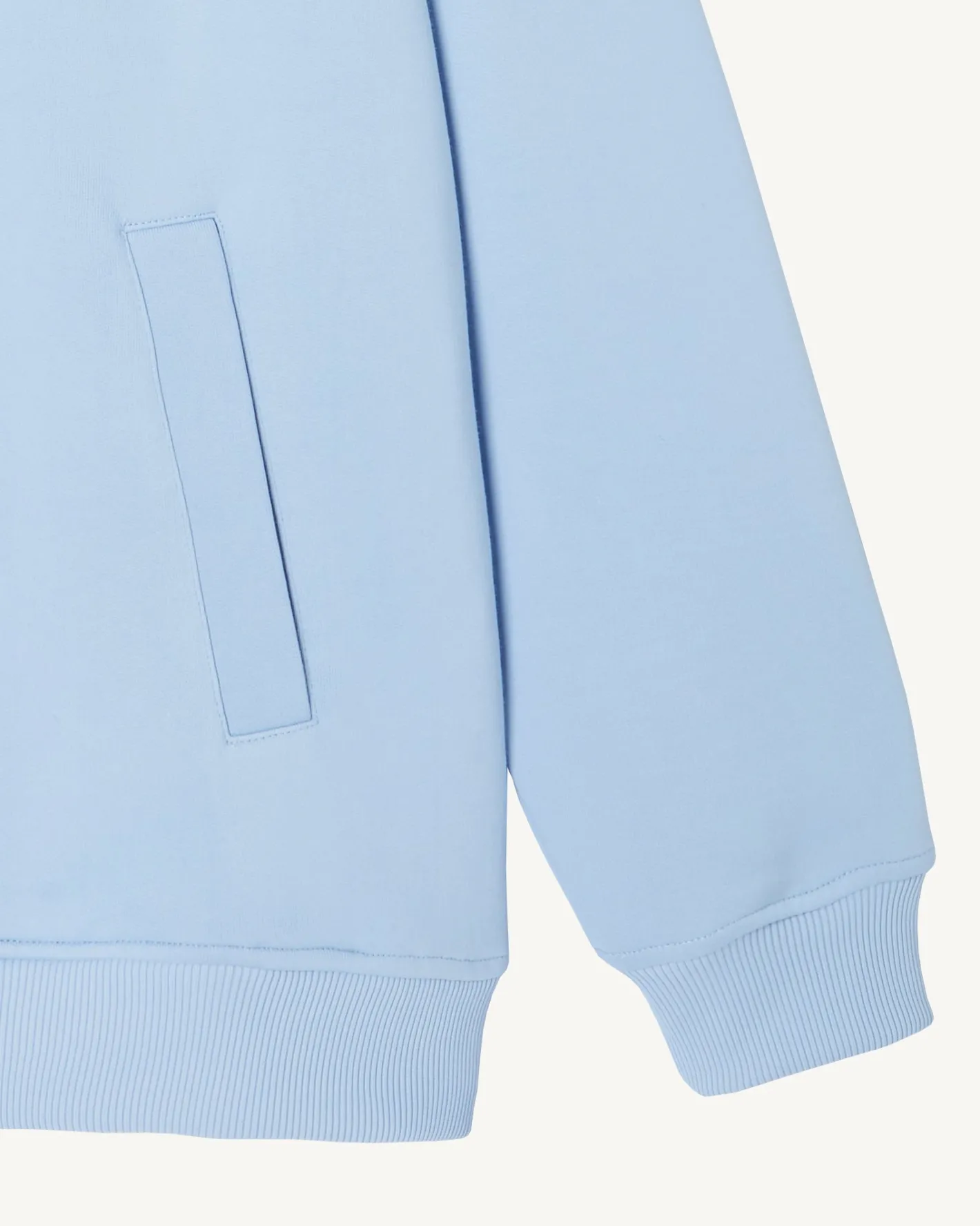 Kleding-JOTT Veste Zipee Homme En Coton Biologique Bleu Clair Craig 180 Soft Blue